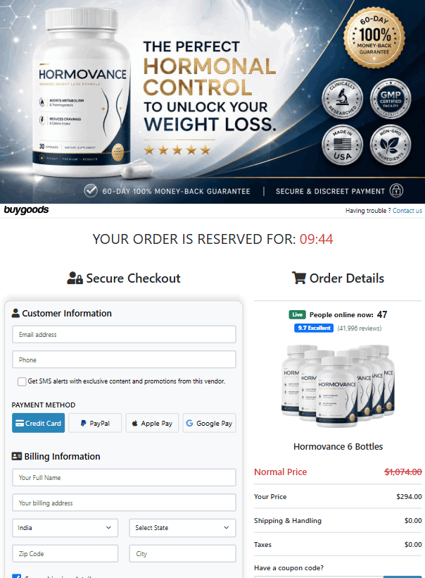 Hormovance buy online